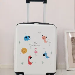THE CLOWNFISH Kids Printed Hard Sided Cabin Trolly Suitcase-56
