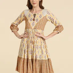 MADHURAM Viscose Rayon Round Neck Printed Tunic-picture-15