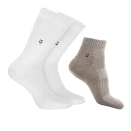 FOOTPRINTS Men Pack Of 3 Anti-Odour Ankle-Length Socks-image-98