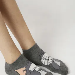 Balenzia Pack Of 3 Patterned Cotton Ankle-Length Socks-31
