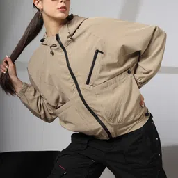 CHKOKKO Women Running Sporty Jacket with Embroidered-32