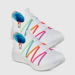Skechers ULTRA FLEX 3.0 Girls Woven Design Casual Sneakers-8