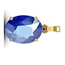 RAVIOUR LIFESTYLE Blue Stone Studded Gold Pleated pendant-picture-6