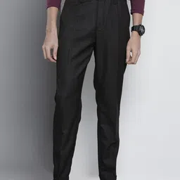 The Indian Garage Co Self Design Regular Fit Chinos Trousers-image-99