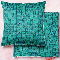 ArtzFolio Multicoloured Set of 2 Square Cushion Covers-image-91
