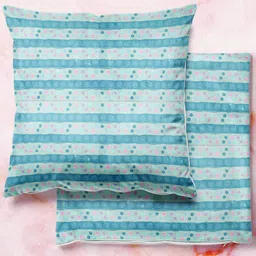 ArtzFolio Multicoloured Set of 2 Square Cushion Covers-6