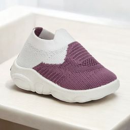 Lil Lollipop Unisex Kids Woven Design Slip-On Sneakers-35