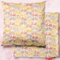 ArtzFolio Multicoloured Set of 2 Square Cushion Covers-7