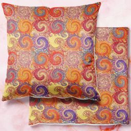 ArtzFolio Multicoloured Set of 2 Square Cushion Covers-image-58