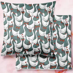ArtzFolio Multicoloured Set of 2 Square Cushion Covers-image-65