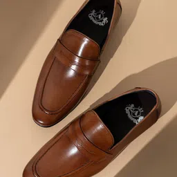 ATESBER by Inc.5 Men Leather Pointed Toe Formal Loafers-image-93