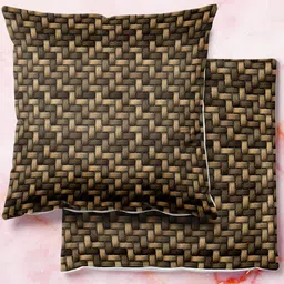 ArtzFolio Multicoloured Set of 2 Square Cushion Covers-10