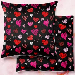 ArtzFolio Multicoloured Set of 2 Square Cushion Covers-40