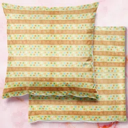 ArtzFolio Multicoloured Set of 2 Square Cushion Covers-4