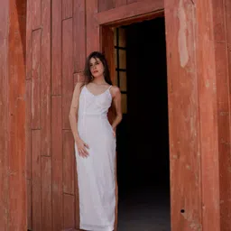 Stylecast X Hersheinbox Self-Striped Sheath Maxi Dress-10