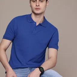 Moda Rapido Men Solid Polo Collar T-shirt-image-70