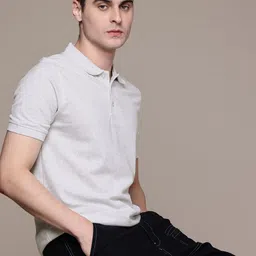 Moda Rapido Men Solid Polo Collar T-shirt-picture-8