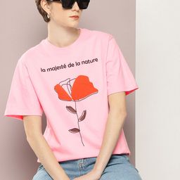 DILLINGER Printed Oversized Pure Cotton T-shirt-image-89