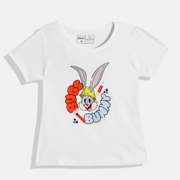 Eteenz Girls Premium Cotton Bugs Bunny Printed T-shirt-image-29