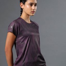 CULT Women Moisture Wicking Striped Round Neck T-shirt-picture-48