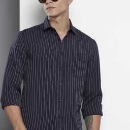 The Indian Garage Co Slim Fit Vertical Striped Casual Shirt-image-23