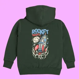 BAESD Kids Typography Printed Hooded Fleece Sweatshirt-picture-1