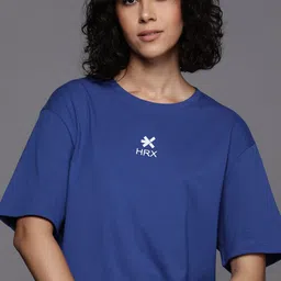 HRX by Hrithik Roshan Women Brand Logo Printed T-shirt-picture-19