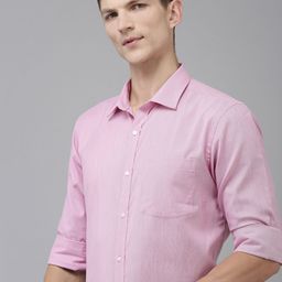 Park Avenue Slim Fit Self Design Textured Formal Shirt-image-54