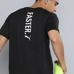 Puma Typography Printed dryCELL Faster Running T-shirt-image-2