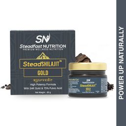 Steadfast Nutrition SteadSHILAJIT Gold Ayurvedic 24k Gold & 75% Fulvic Acid Resin 20g-13