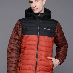 Columbia Men Colourblocked Lightweight Outdoor Powder Lite II Hooded Puffer Jacket-picture-14