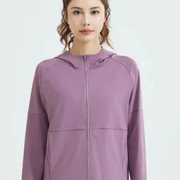 HRX by Hrithik Roshan Women Hooded Solid Sporty Jacket-image-65