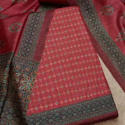 Soch Ethnic Motifs Printed Unstitched Dress Material-image-83