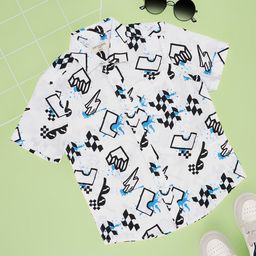 Pantaloons Junior Boys Graphic Printed Cotton Casual Shirt-11