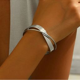 Shining Diva Fashion Silver-Plated Cuff Bracelet-31