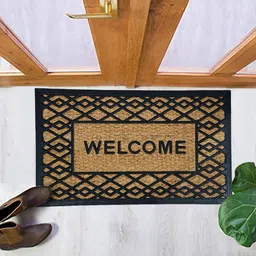 Aura Camel Brown Set Of 1 Dirt Collecting Coir Doormat-23