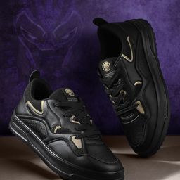 MARVEL STREET Men Perforated Detail Black Panther Sneakers-picture-15