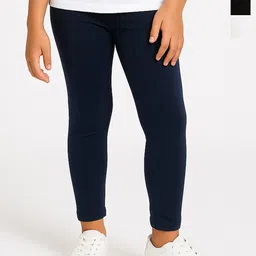 CHILINS Girls Pack Of 3 Mid-Rise Ankle-Length Leggings-image-55