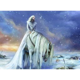 Inephos Blue & Grey 1 Piece Fantasy World Abstract Canvas Wall Art-image-26
