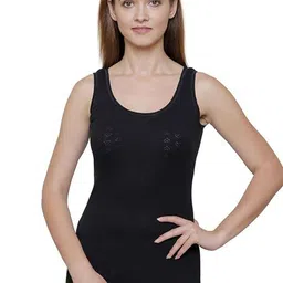 BODYCARE INSIDER Women Black Solid Cotton Thermal Tops-picture-23
