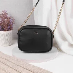 Metro Women Structured Sling Bag with Applique-56