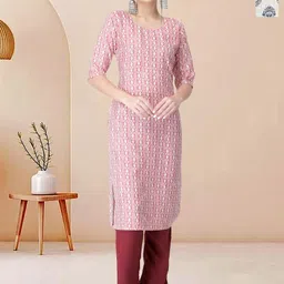 Moda Rapido Pack of 2 Printed Straight Kurta with Trousers-picture-42