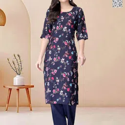 Moda Rapido Pack of 2 Printed Straight Kurta with Trousers-image-31