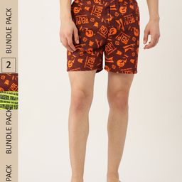 Kook N Keech Men Pack of 2 Printed Pure Cotton Boxers KS22M717-Yellow-image-75