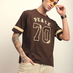 DILLINGER Typography Printed Cotton Oversized T-shirt-image-34