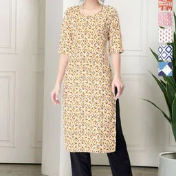 7Threads Women Pack Of 6 Floral Printed Straight Kurta-image-53