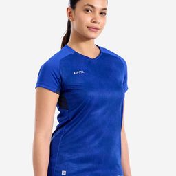 Kipsta By Decathlon Women Solid V-Neck Sports T-shirts-image-18