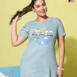9shines Label Pack Of 2 Printed Cotton Lounge T-Shirts-image-57