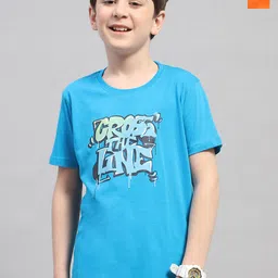 Monte Carlo Boys Pack Of 2 Typography Printed T-shirts-image-94