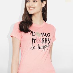 Fabflee Pack Of 2 Typography Printed Cotton T-shirts-image-142